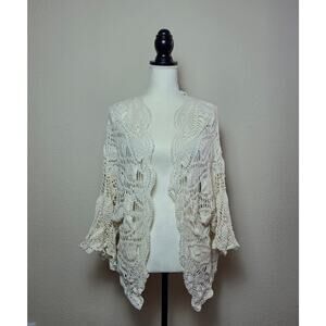 Volcom Dwell Crochet Cardigan Wrap Medium / Large